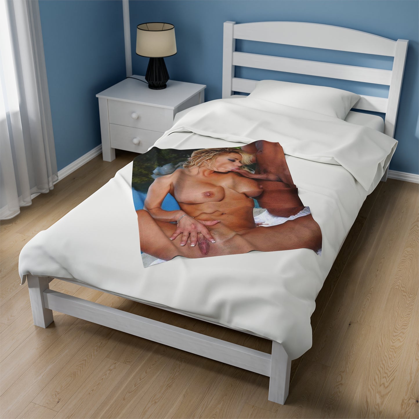 Velveteen Plush Blanket Shyla Stylez Nude