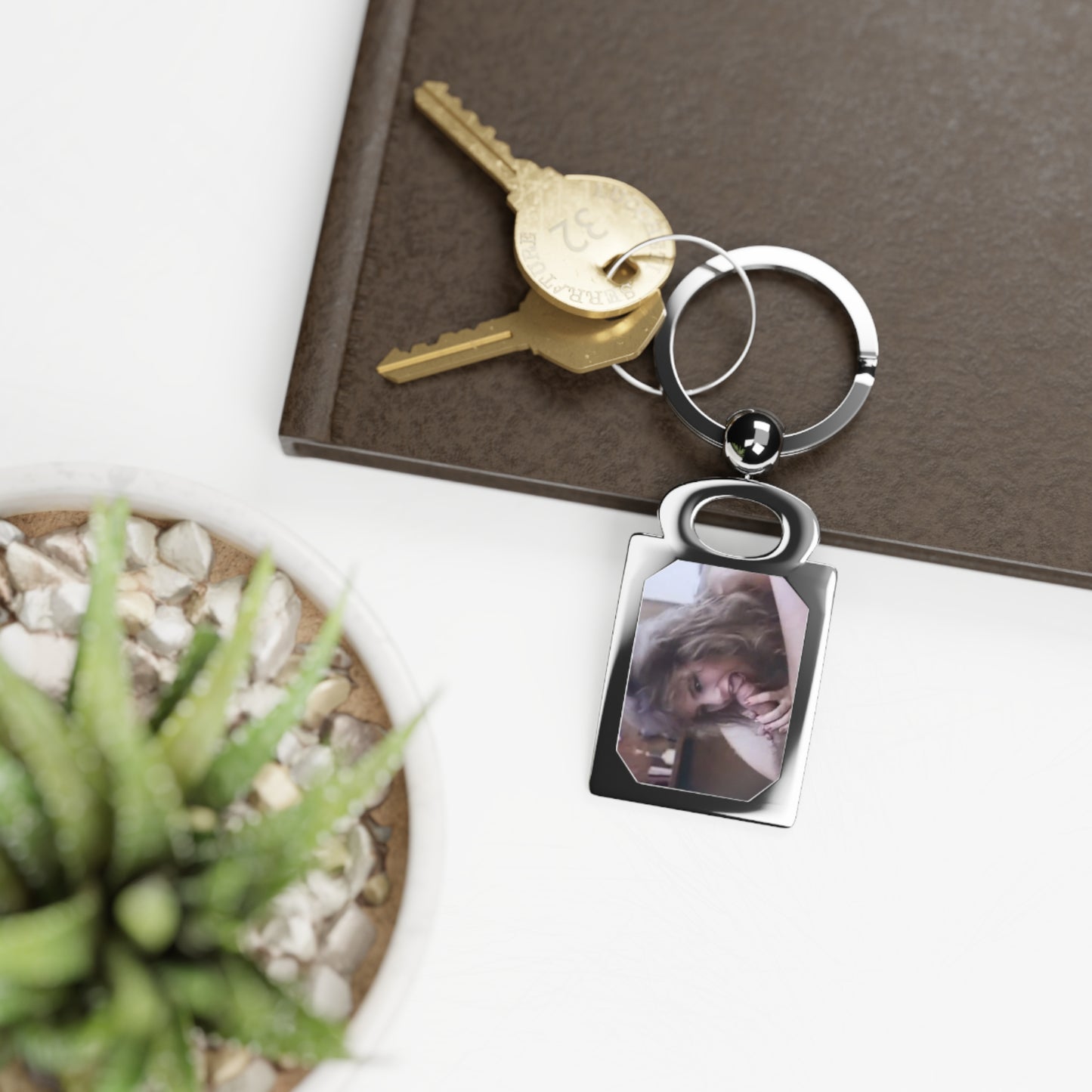 Rectangle Photo Keyring Traci Lords Nude Retro Porn Star