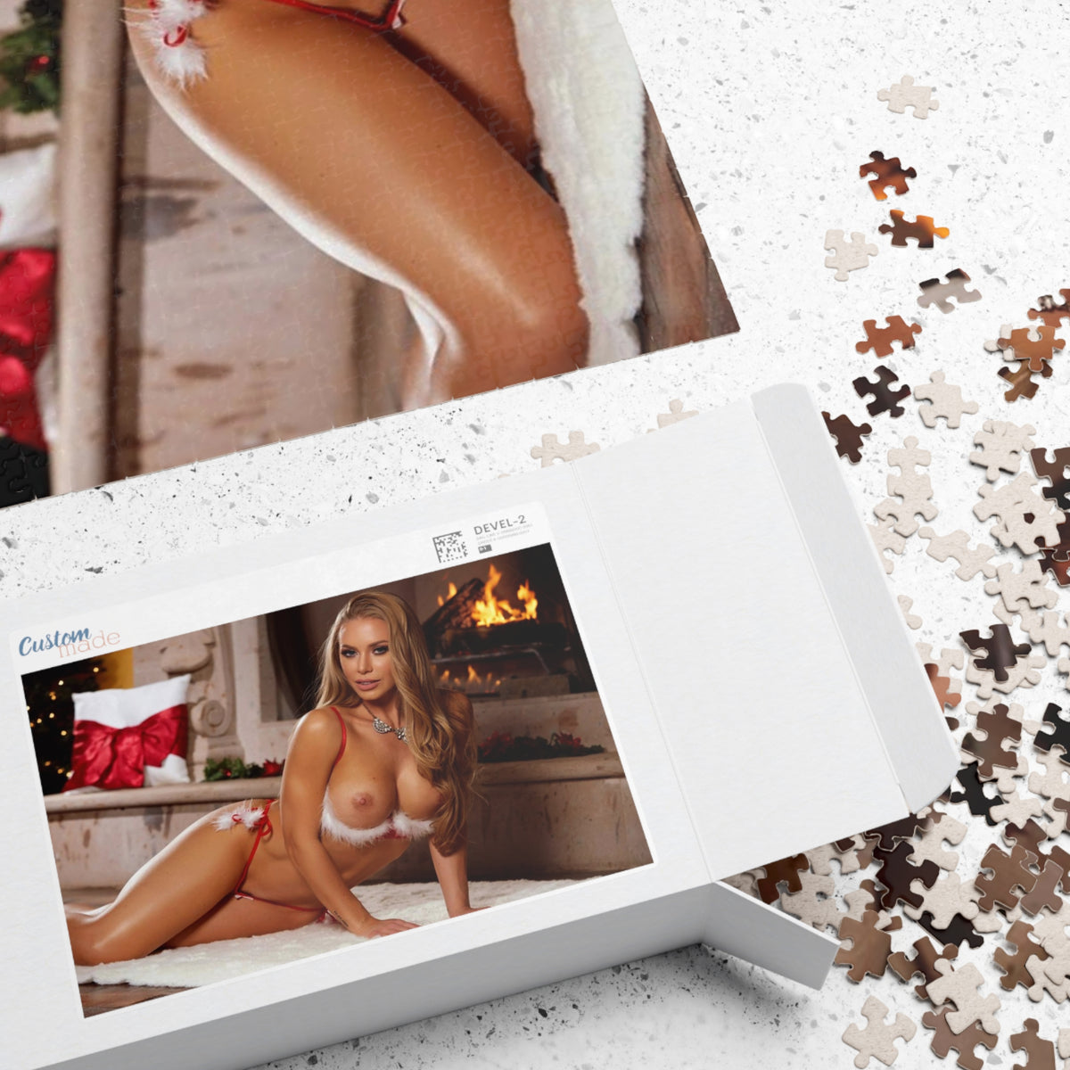 Puzzle (110, 252, 500, 1014-piece) Pornstar Nicole Aniston Nude Christmas