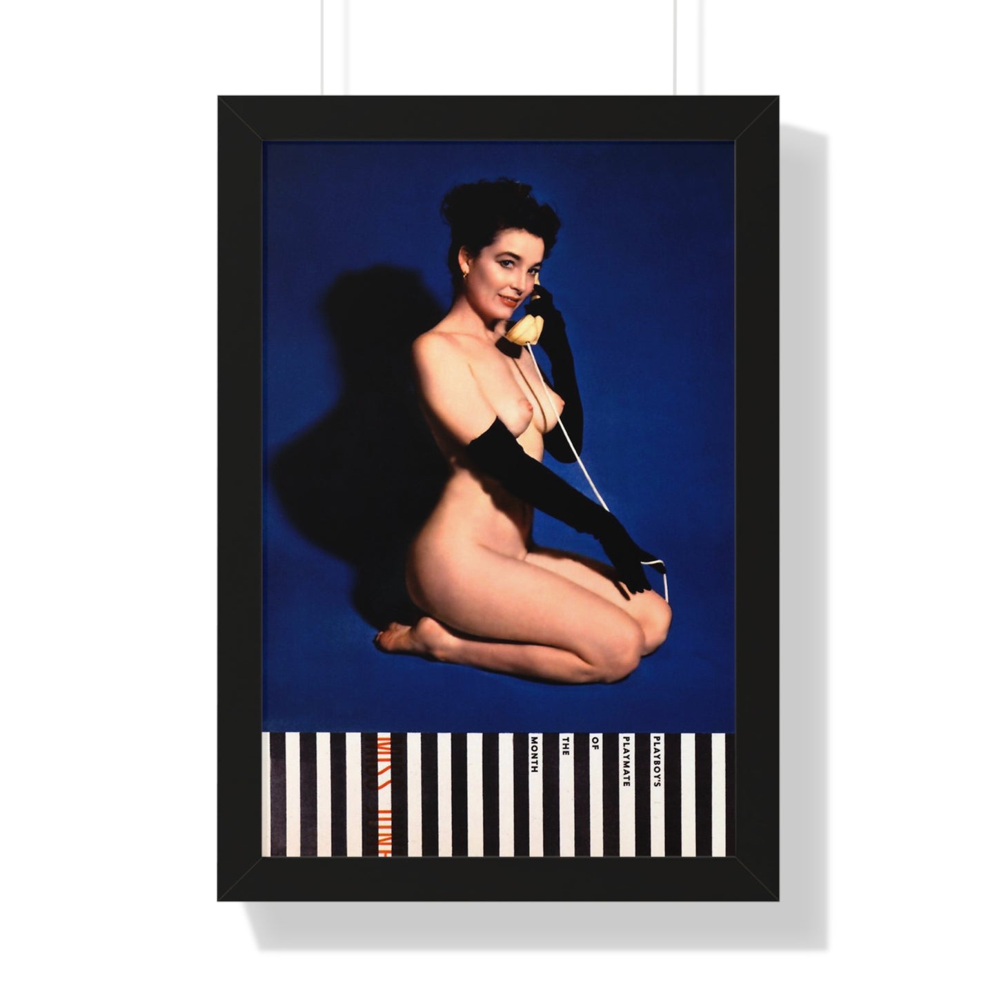Framed Vertical Poster Playboy Playmate June 1954 Margie Harrison