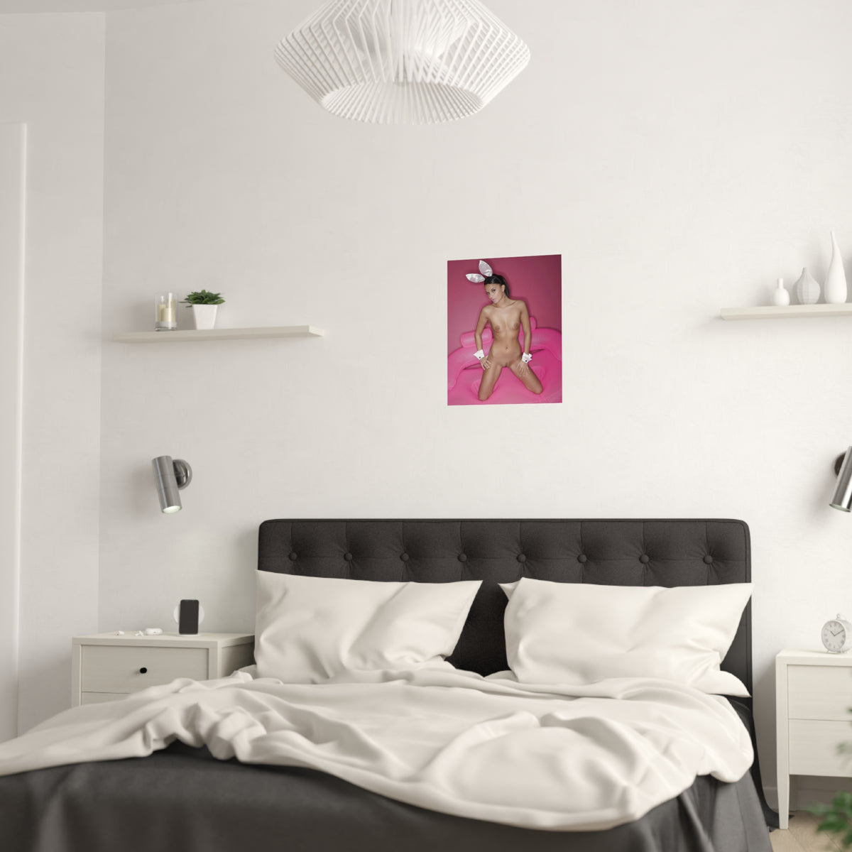 Satin Posters (210gsm) Tight Nude Bunny Ears