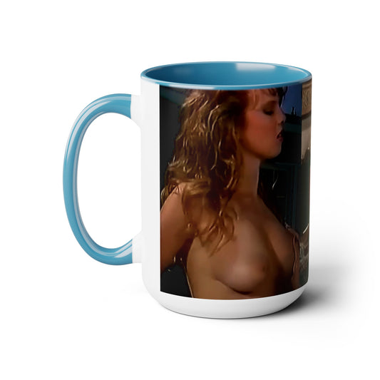 Two-Tone Coffee Mugs, 15oz Traci Lords Nude