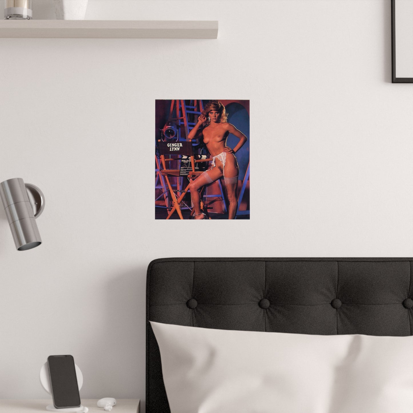 Satin Posters (210gsm) Retro Porn Star Ginger Lynn Nude