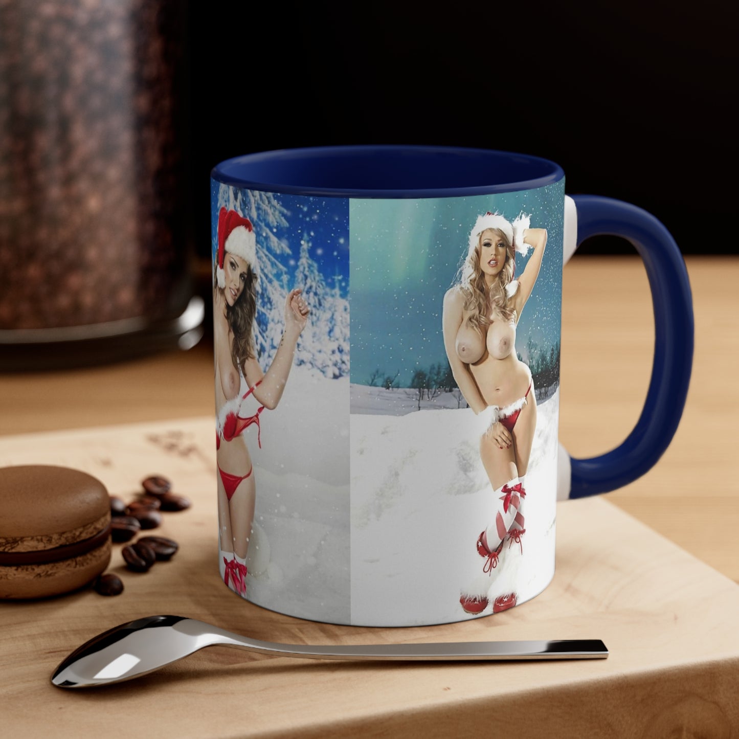 Accent Coffee Mug, 11oz Nude Christmas Pornstars