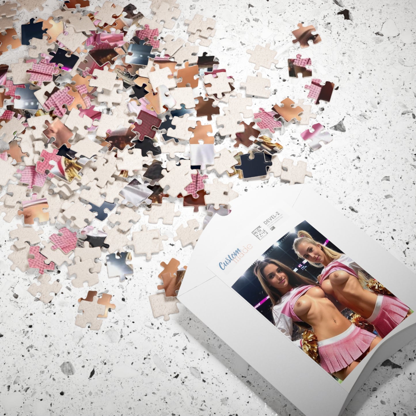 Puzzle (110, 252, 500, 1014-piece) Cute Nude Cheerleaders #1