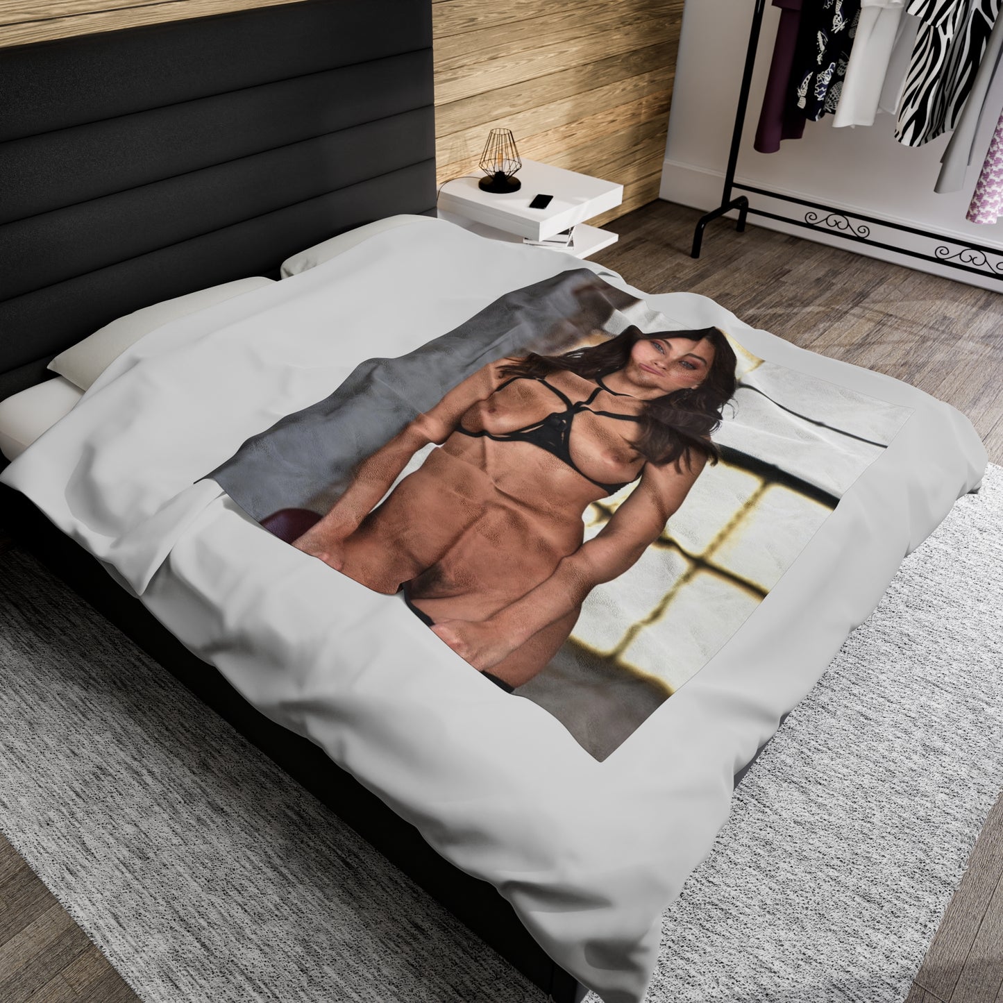 Velveteen Plush Blanket Lana Rhoades Nude