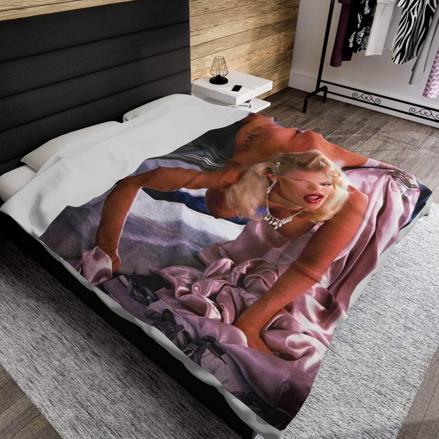 Velveteen Plush Blanket Pornstar Jenna Jameson Nude