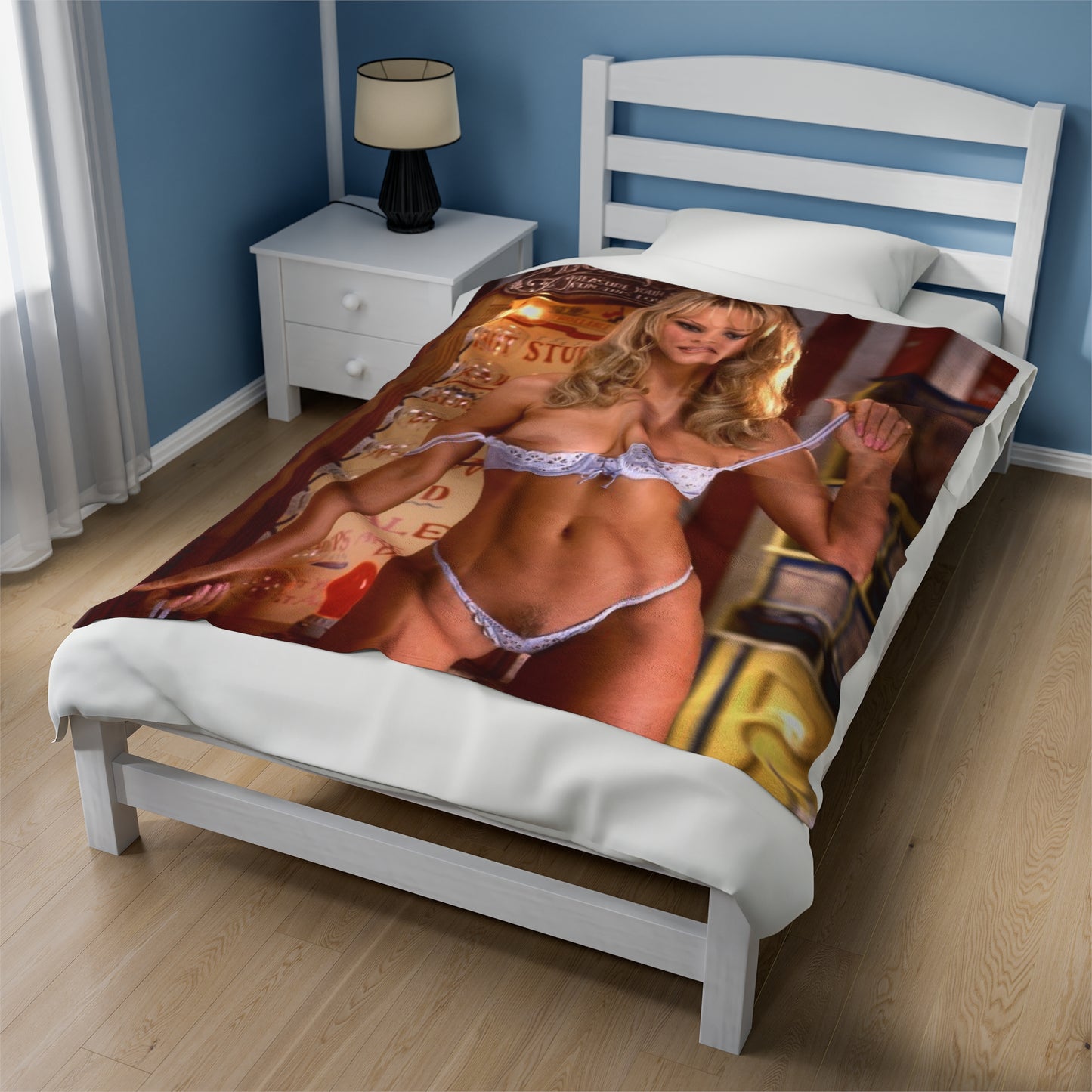 Velveteen Plush Blanket Playboy Playmate September 1997 Nikki Schieler