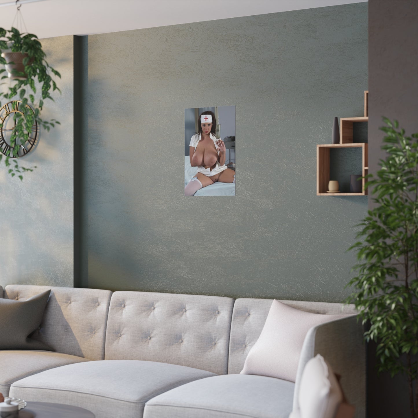 Satin Posters (210gsm) Sexy Nude Nurse