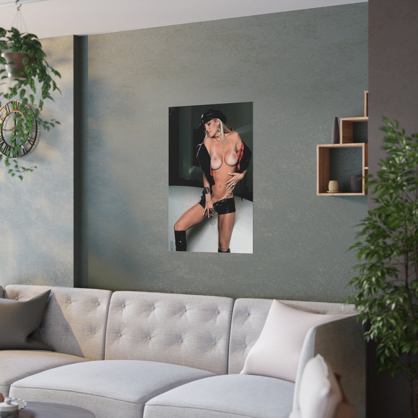 Satin Posters (210gsm) Retro Adult Star Janine Lindenmulder Nude