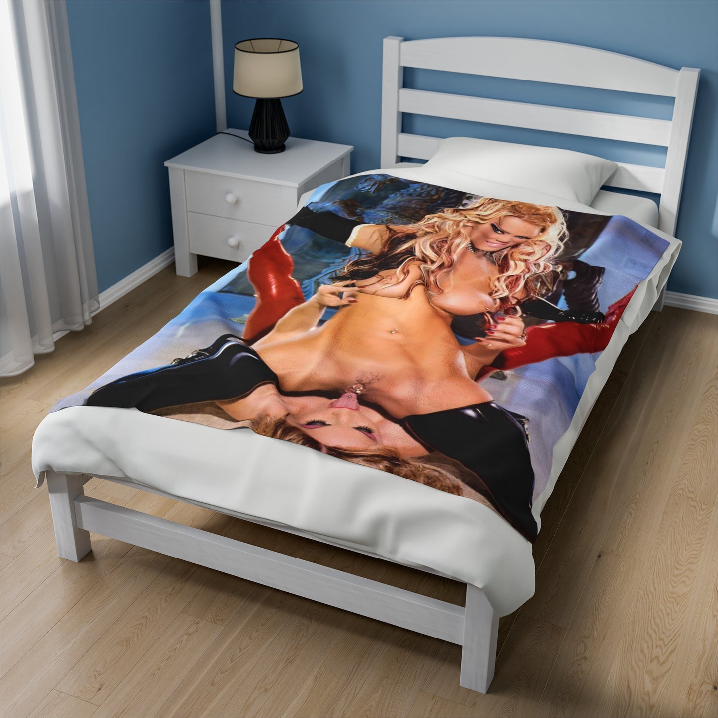 Velveteen Plush Blanket Jenna Jameson and Janine Lindenmulder