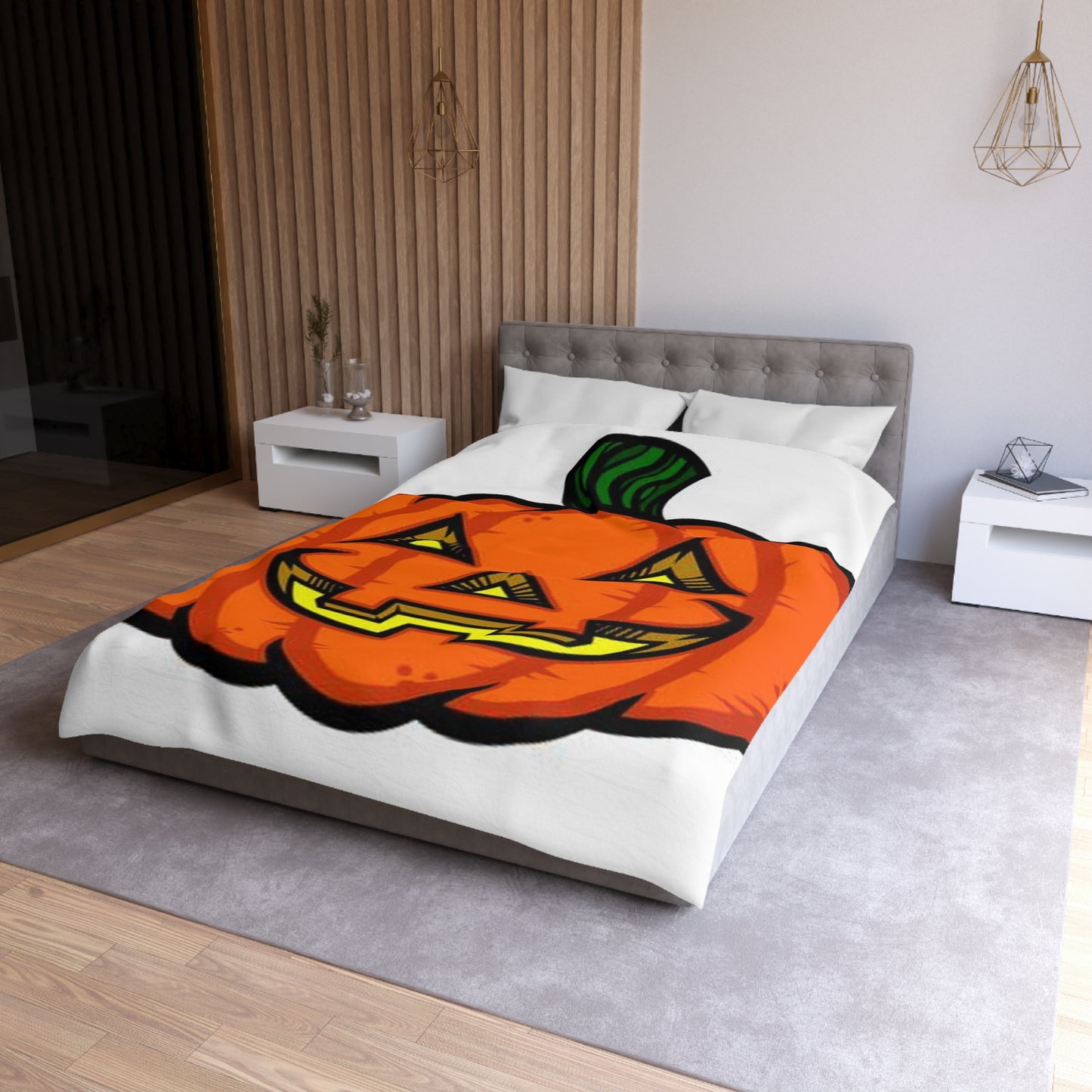 Microfiber Duvet Cover Halloween Jack-O-Lantern