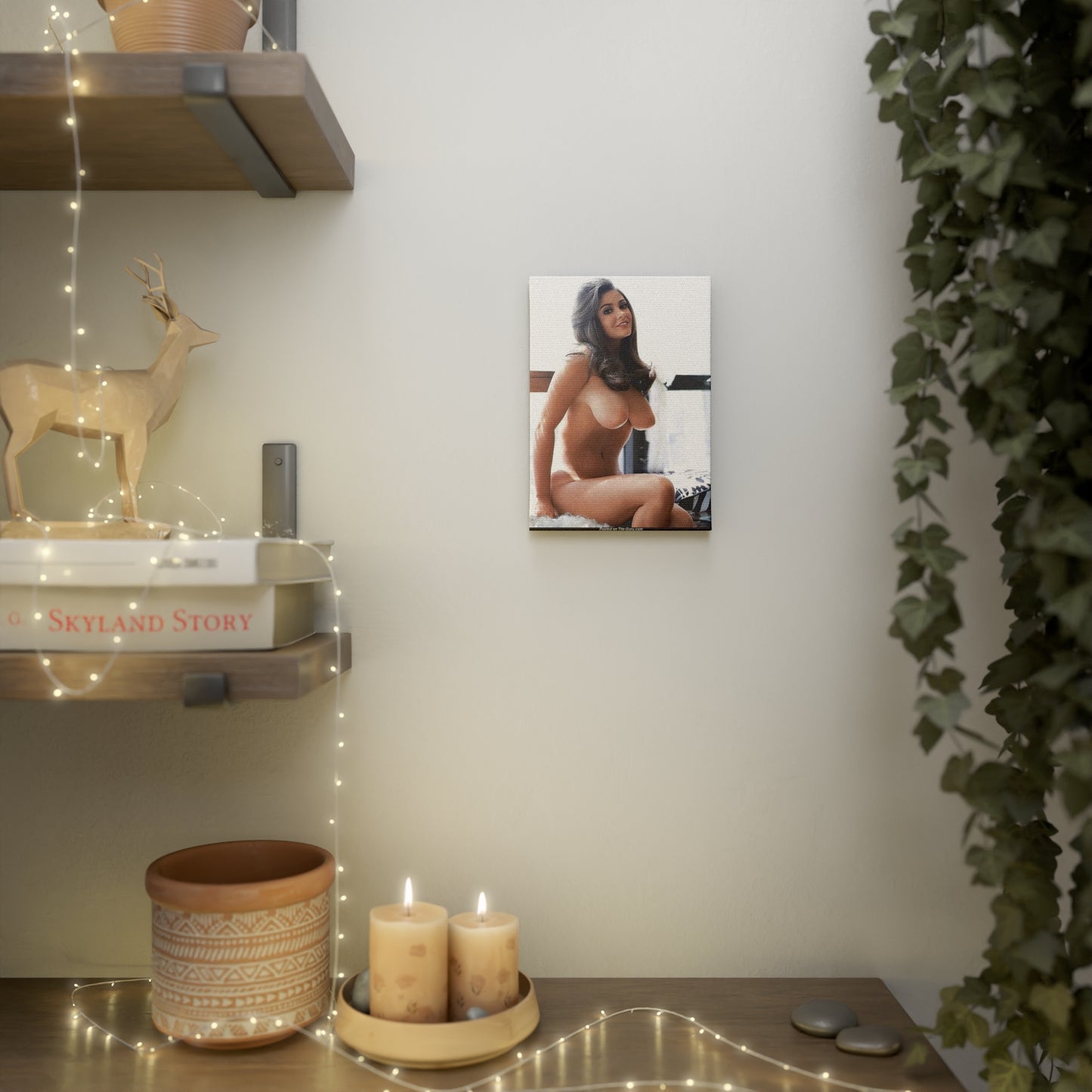 Canvas Photo Tile Playboy Playmate Cynthia Myers Nude