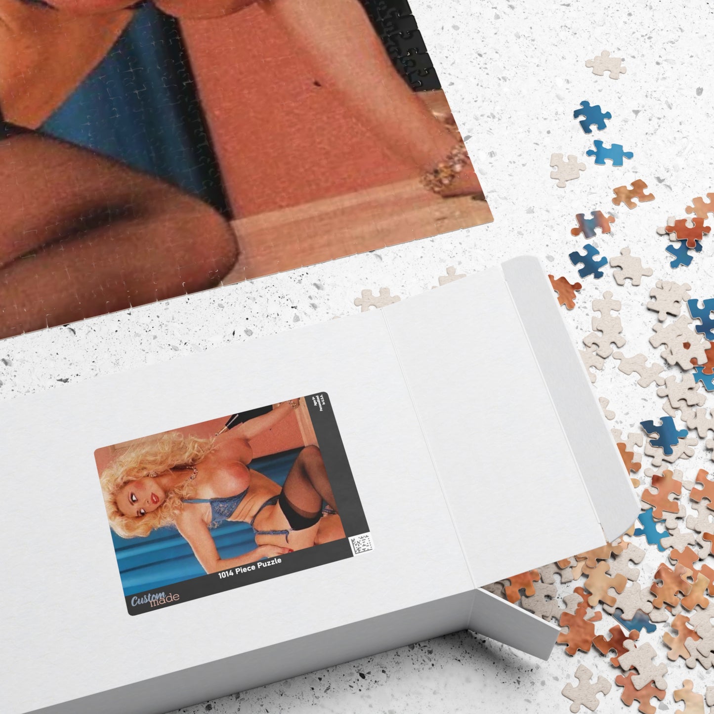 Puzzle (110, 252, 520, 1014-piece) Retro Adult Star Rebecca Wild Nude