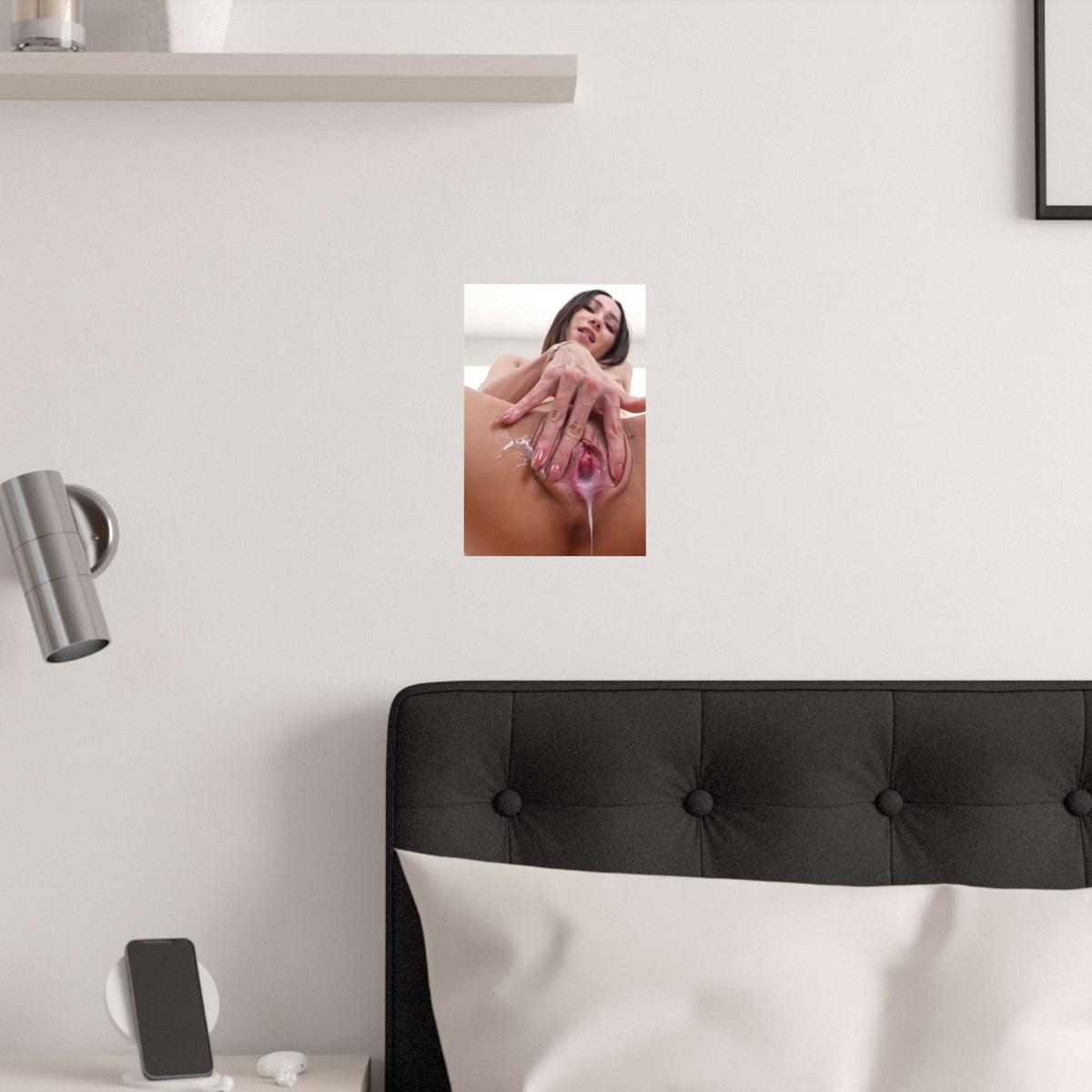 Satin Posters (210gsm) Cream Pied Asian Teen