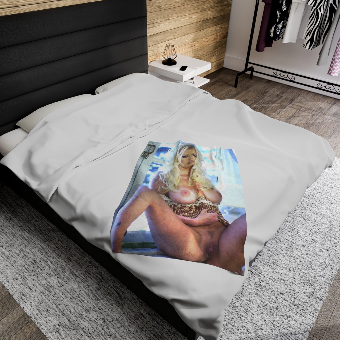 Velveteen Plush Blanket Pornstar Jenna Jameson Nude