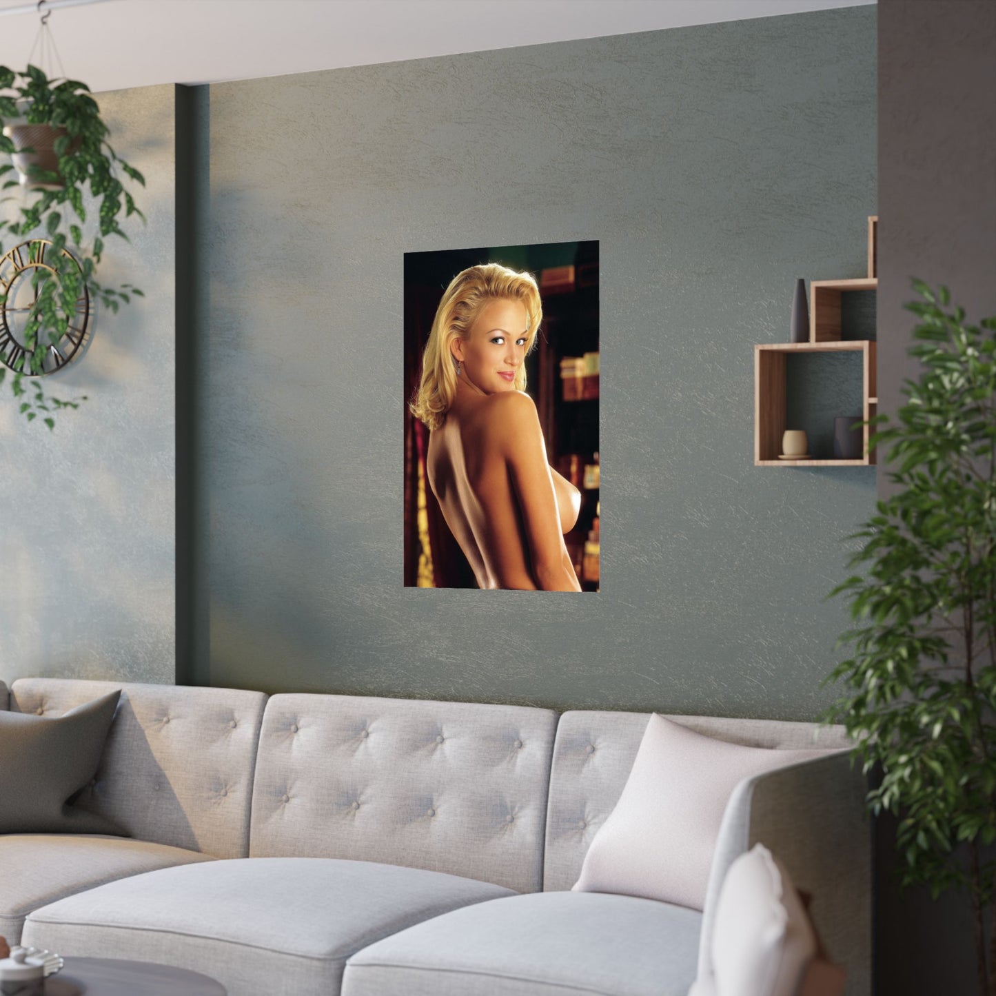 Satin Posters (210gsm) Playboy Playmate Laurie Fetter Right
