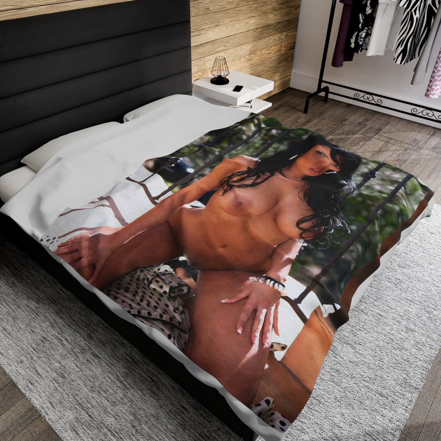 Velveteen Plush Blanket Anissa Kate Nude