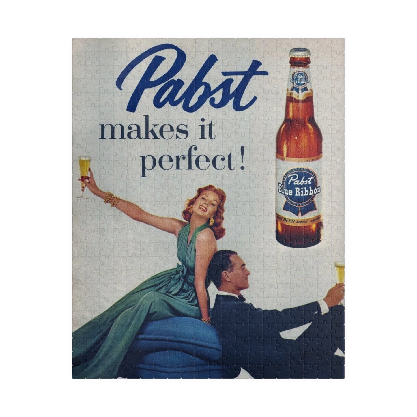 Puzzle (110, 252, 520, 1014-piece) Retro Beer Advertisement Pabst