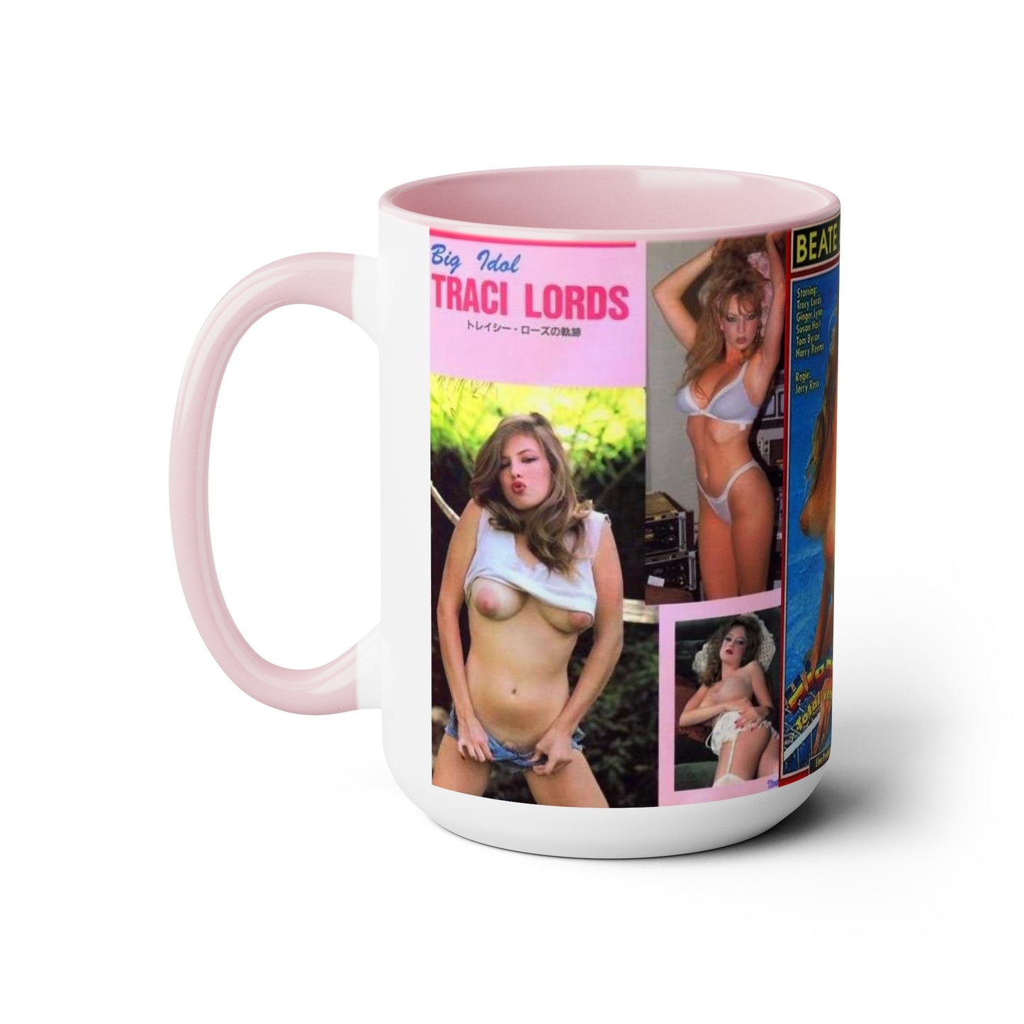 Two-Tone Coffee Mugs, 15oz Traci Lords Nude