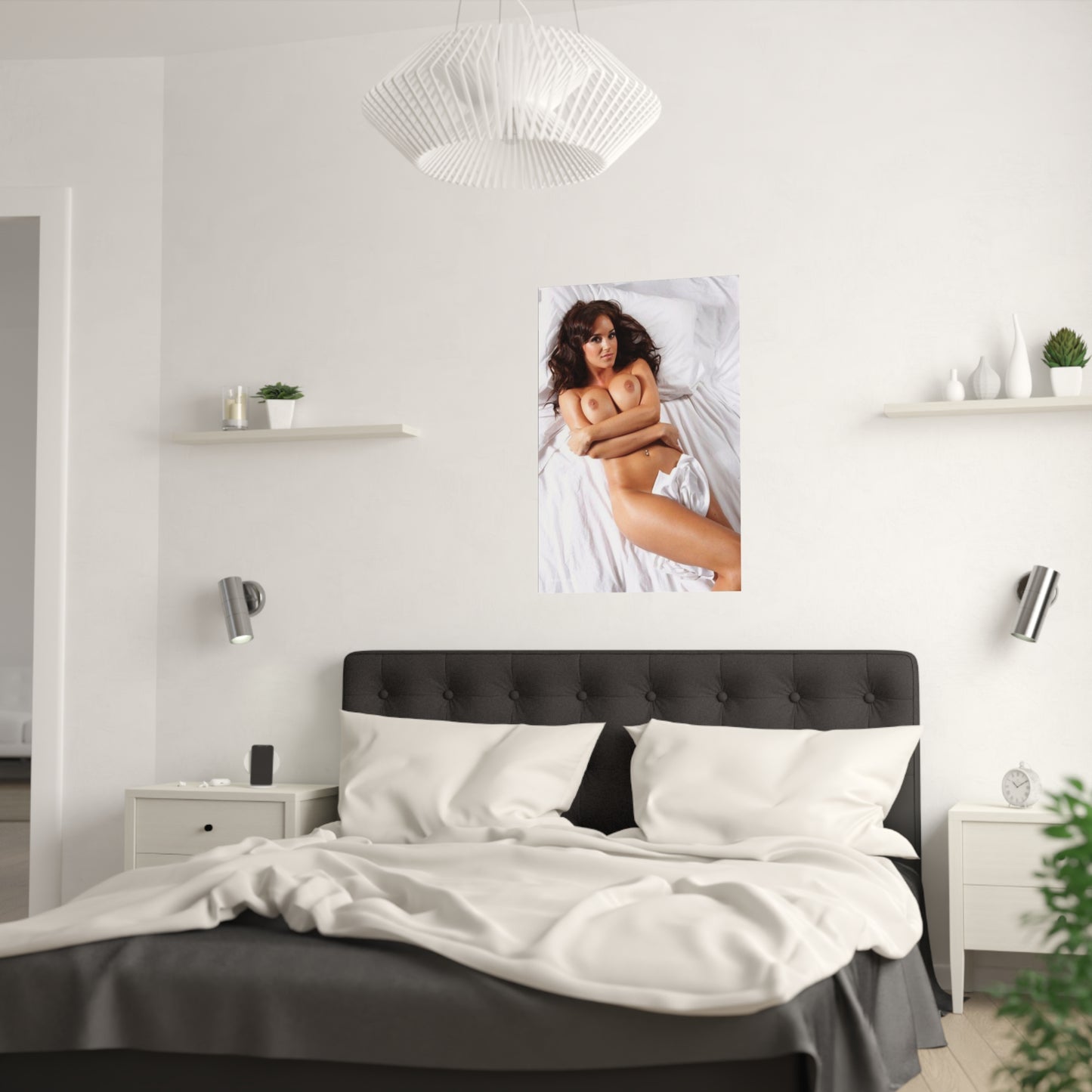 Satin Posters (210gsm) Sexy Brit Rosie Jones Nude
