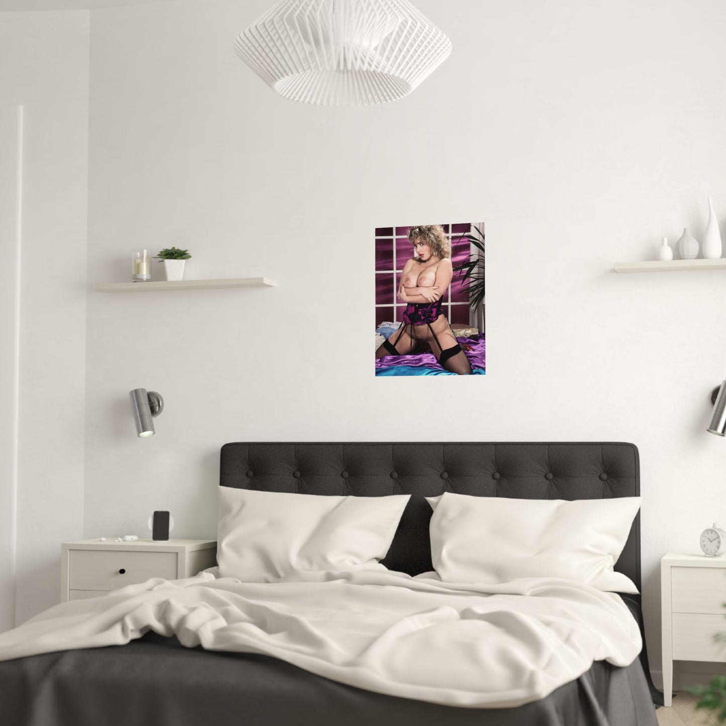 Satin Posters (210gsm) Retro Adult Star Tracy West Nude