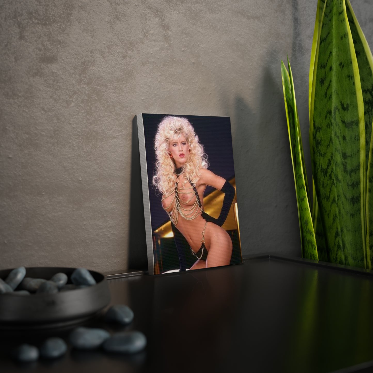 Canvas Photo Tile Retro 1980s Porn Star Amber Lynn