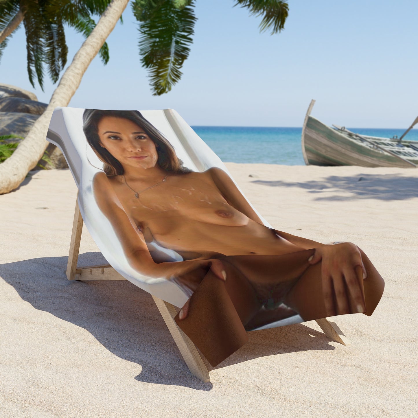 Beach Towel Eva Lovia Nude