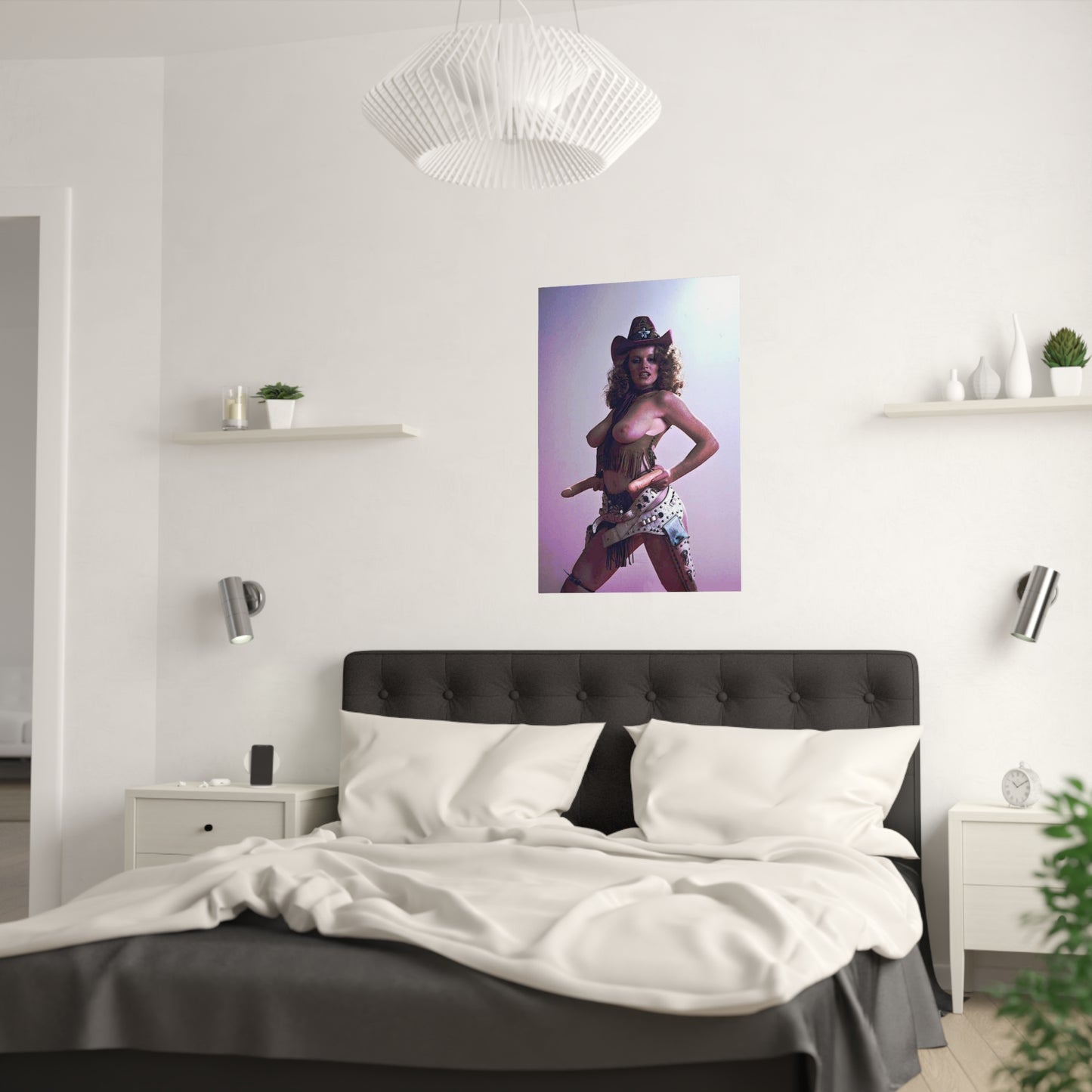 Satin Posters (210gsm) Retro Pornstar Lisa De Leeuw Nude