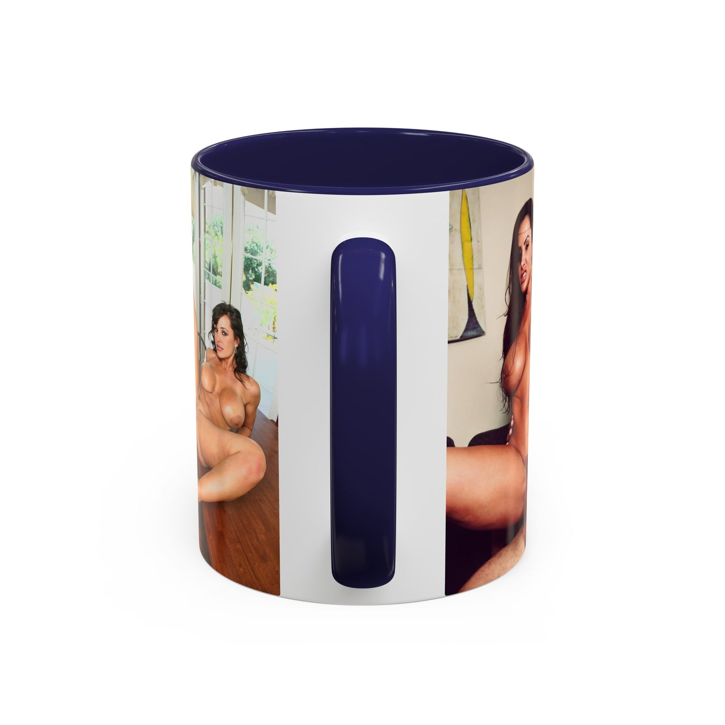 Accent Coffee Mug (11, 15oz) Hardcore Porno Porn Star Scene Lisa Ann Fucking