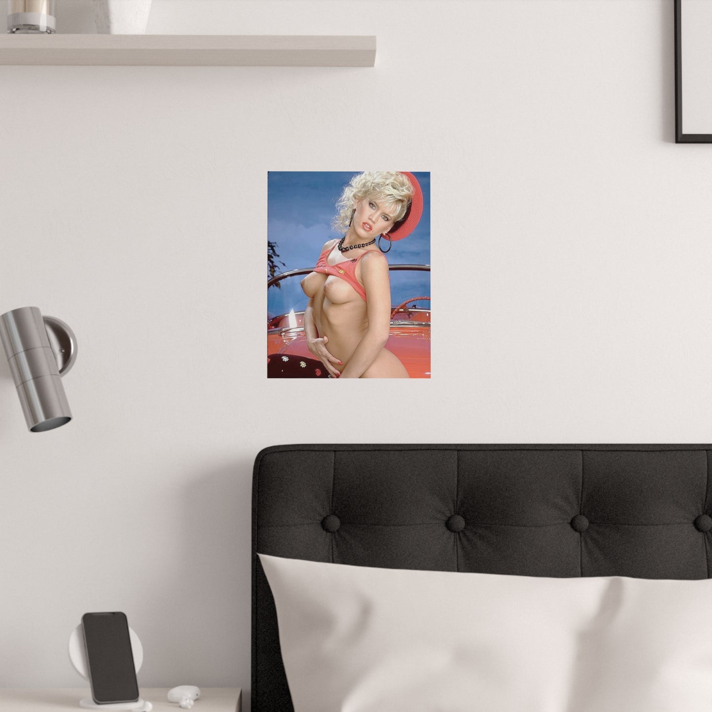 Satin Posters (210gsm) Retro 1980s Porn Star Amber Lynn