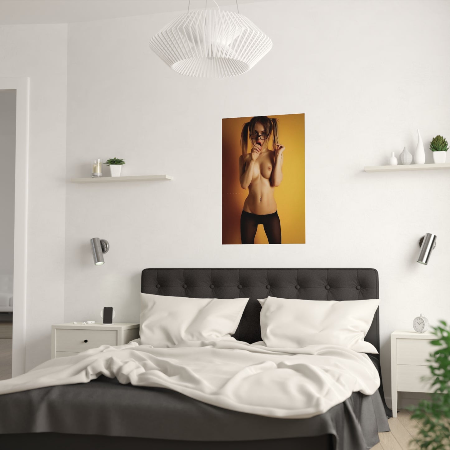 Satin Posters (210gsm) Sexy Pigtails Nude