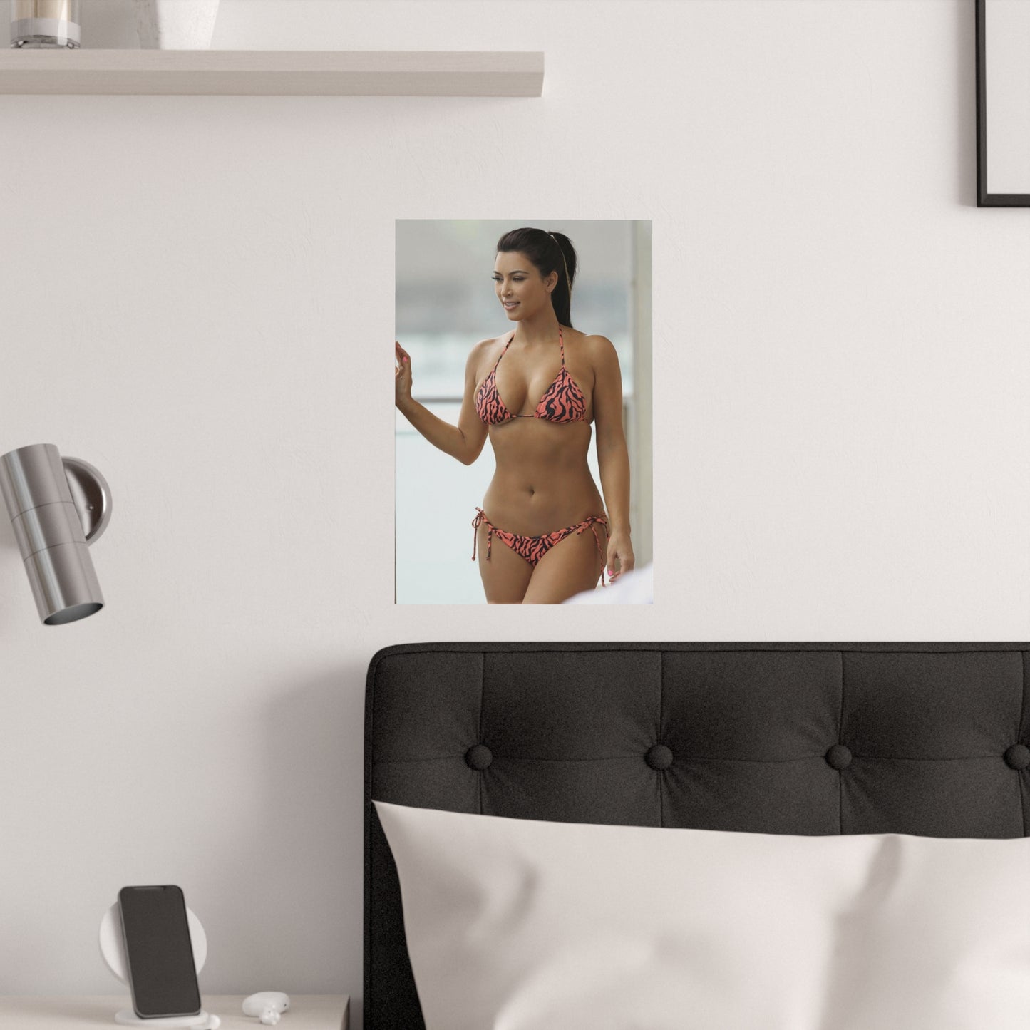 Satin Posters (210gsm) Kim Kardashian Bikini