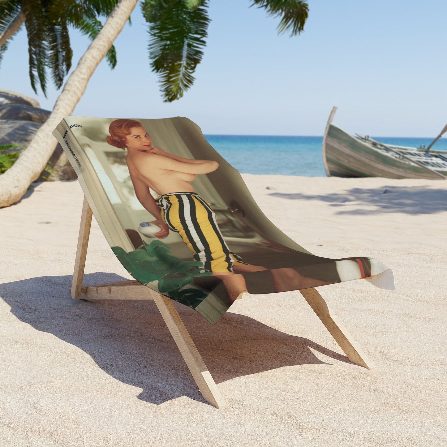 Beach Towel Hand Towel Playboy Playmate August 1956 Jonnie Nicely