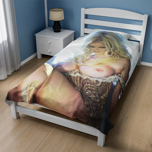 Velveteen Plush Blanket Pornstar Jenna Jameson Nude