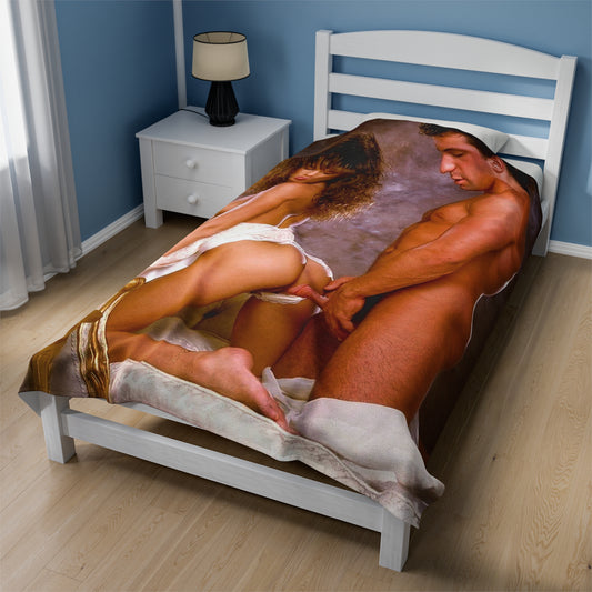 Velveteen Plush Blanket Racquel Darrian Nude