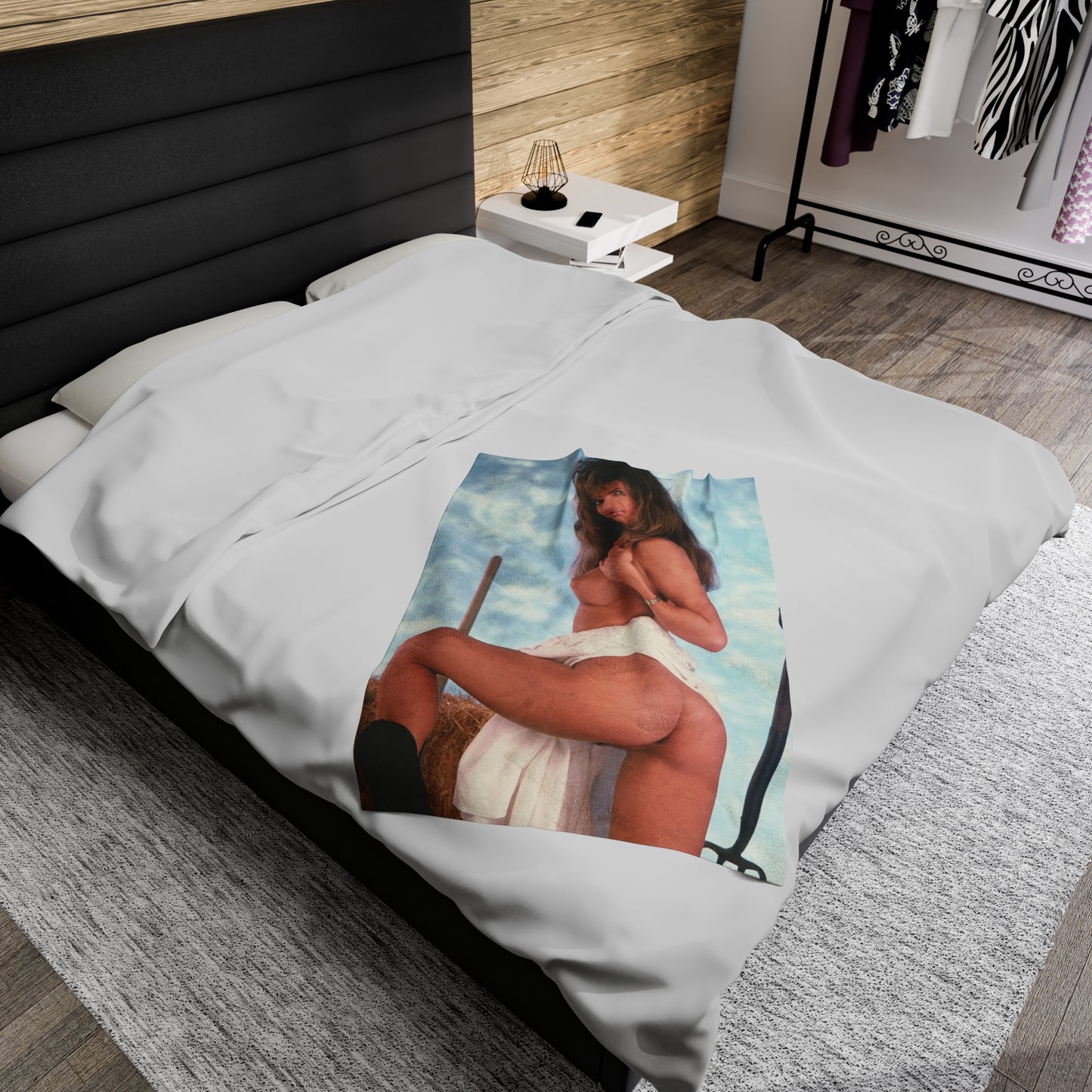 Velveteen Plush Blanket Pornstar Racquel Darrian Nude