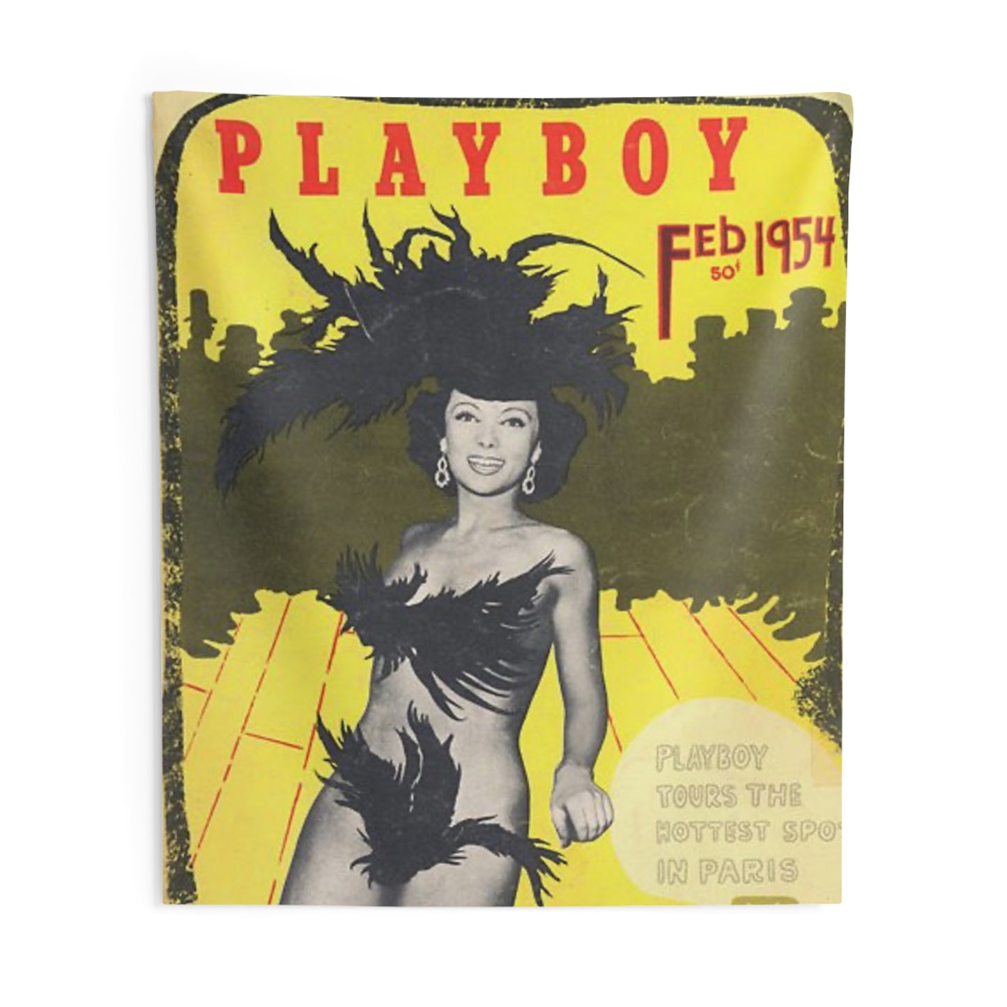 Indoor Wall Tapestries Playboy Cover February 1954