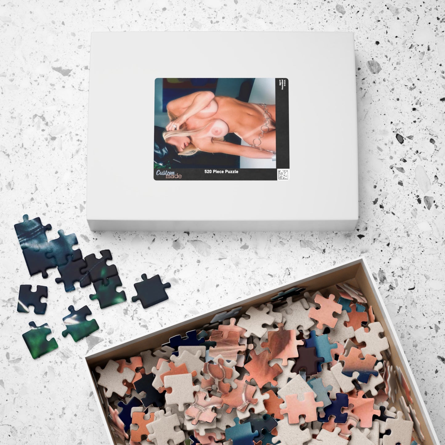 Puzzle (110, 252, 520, 1014-piece) Retro Adult Star Janine Lindenmulder Nude