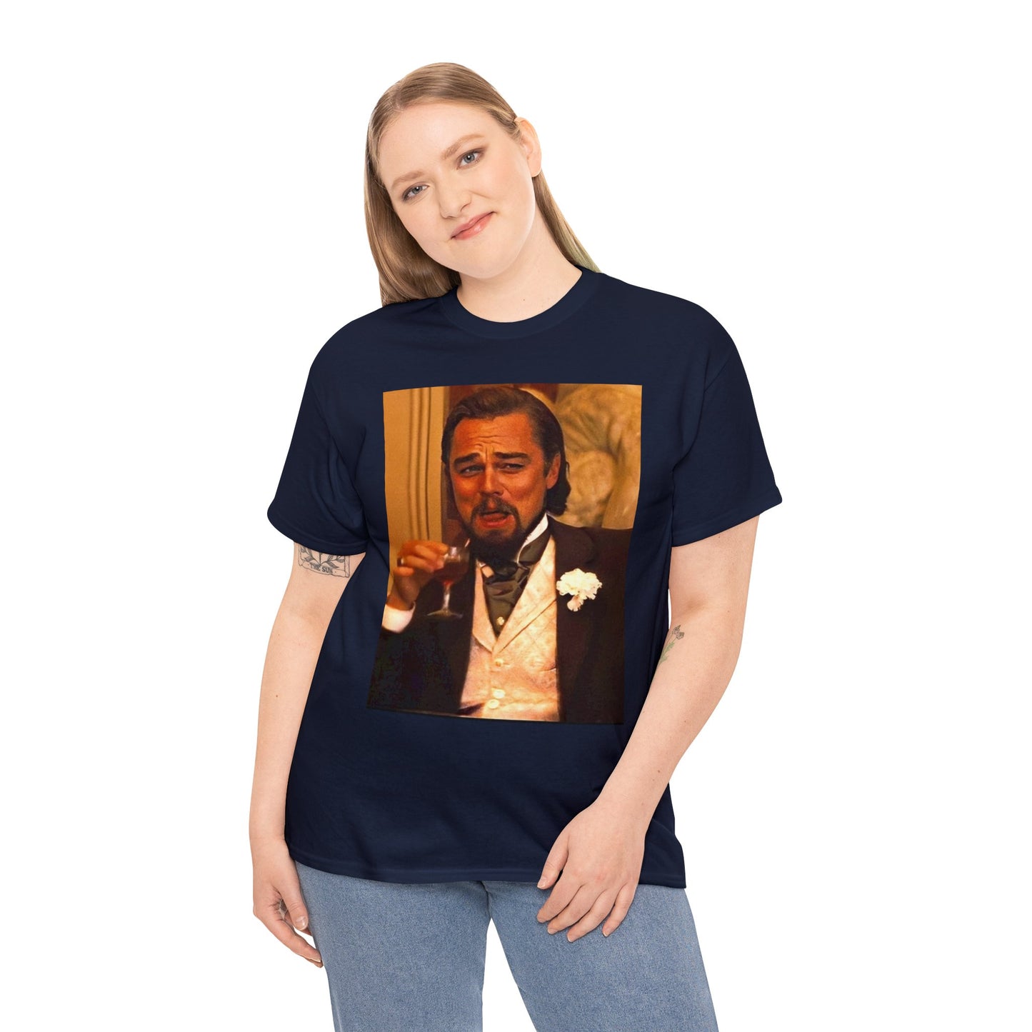 Unisex Heavy Cotton Tee Leonard DiCaprio Django Meme