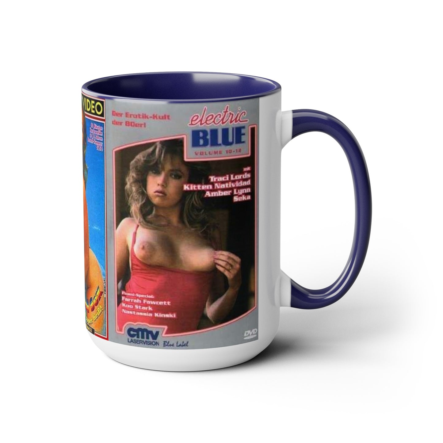 Two-Tone Coffee Mugs, 15oz Traci Lords Nude