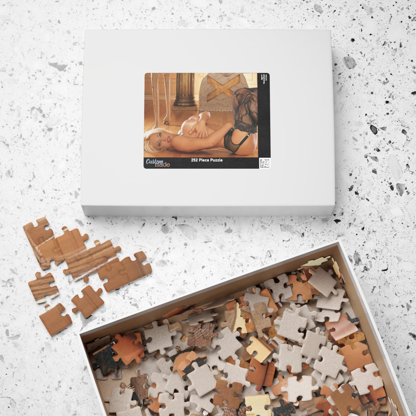 Puzzle (110, 252, 520, 1014-piece) Retro Adult Star Rebecca Wild Nude