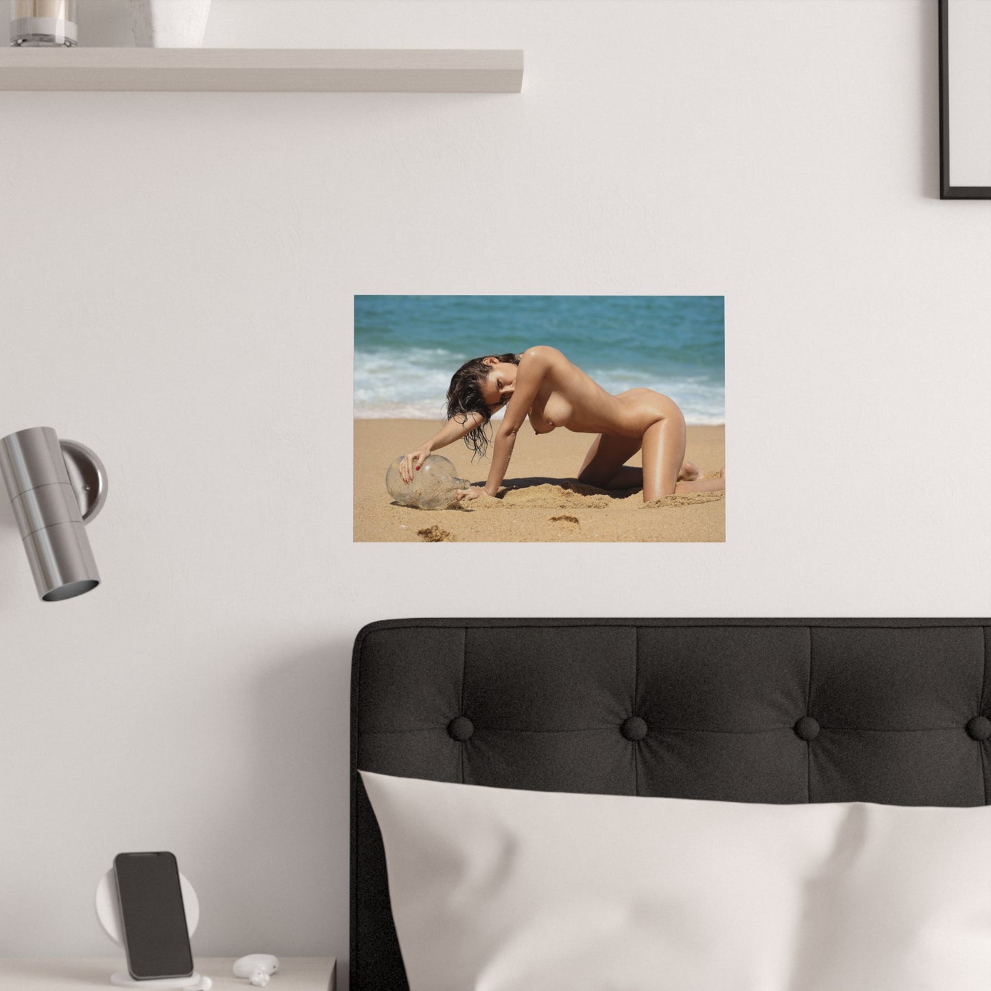 Satin Posters (210gsm) Naked on the Beach
