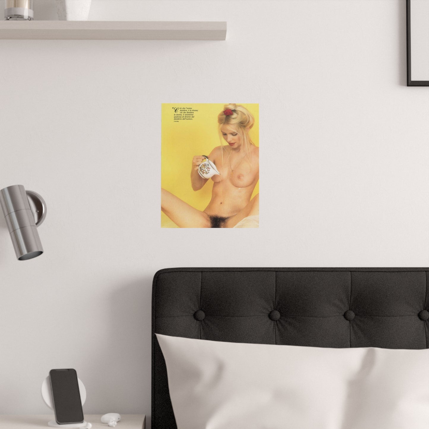 Satin Posters (210gsm) Retro Porn Star Cicciolina (Ilona Staller) Nude