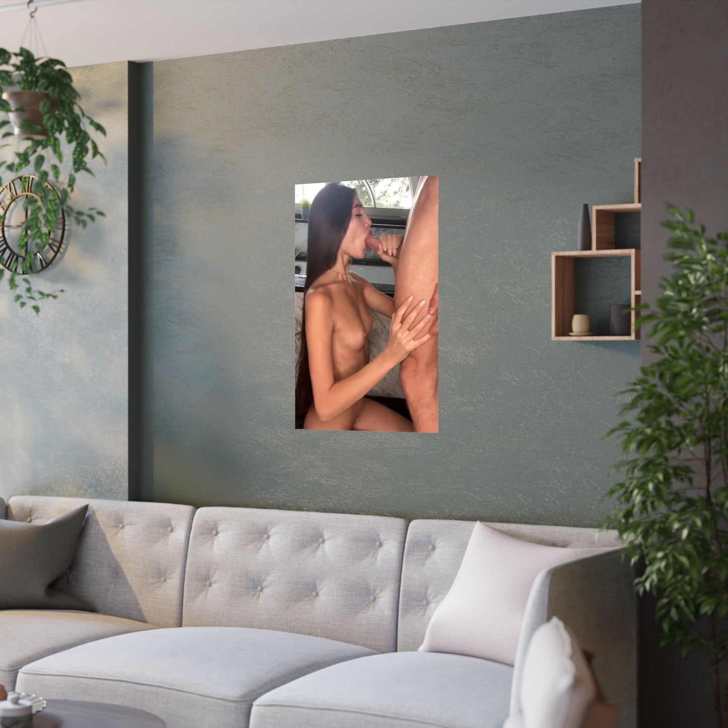 Satin Posters (210gsm) Skinny Teen Sucking Cock