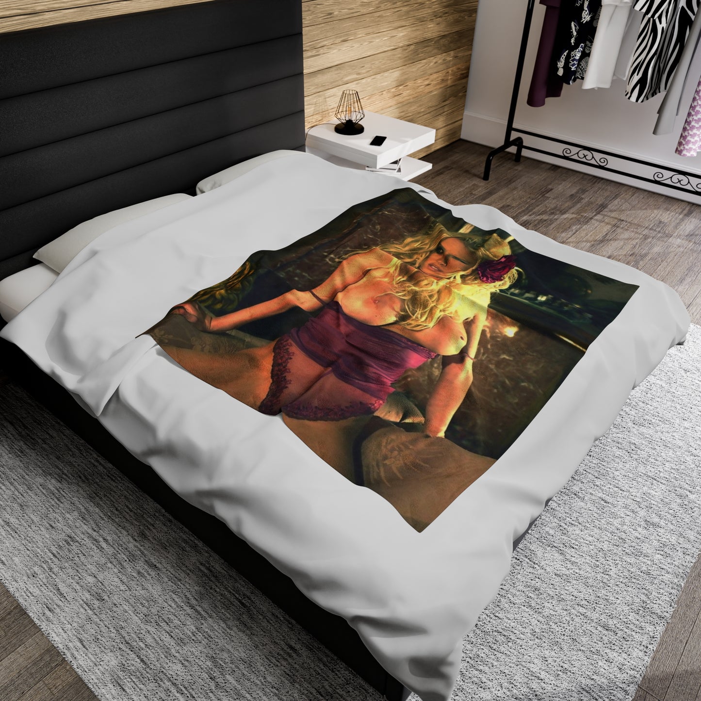 Velveteen Plush Blanket Pornstar Jenna Jameson Nude
