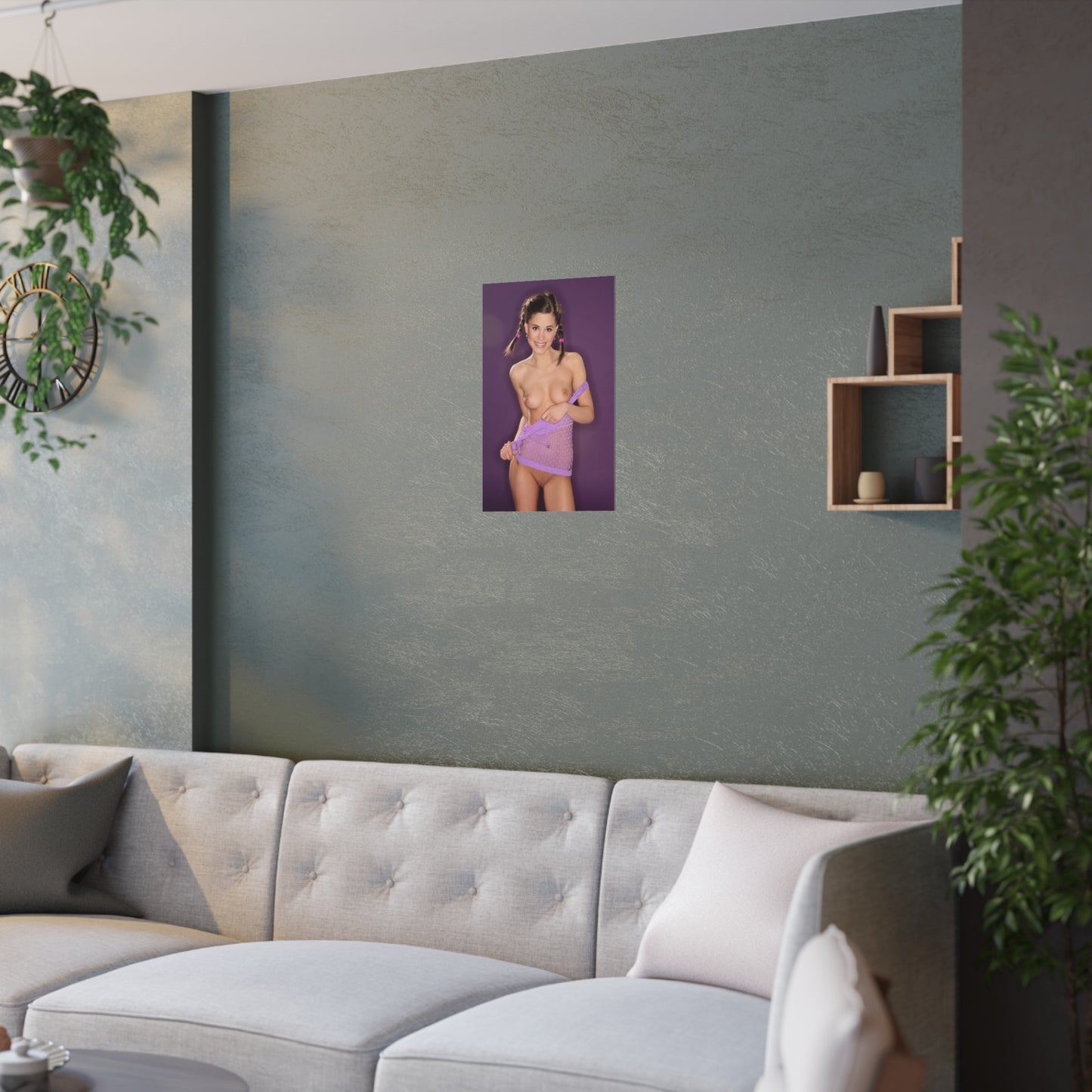 Satin Posters (210gsm) Cute Nude Pigtails