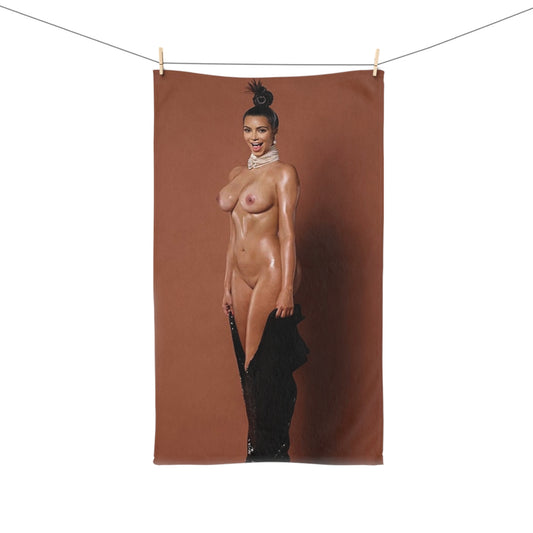 Hand Towel Kim Kardashian Nude