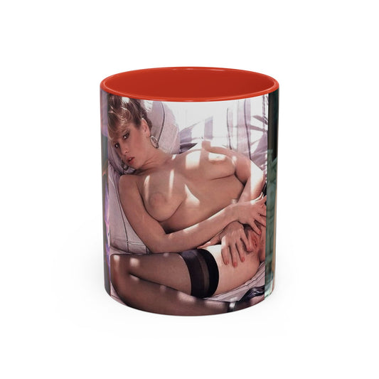 Accent Coffee Mug (11, 15oz) Traci Lords Nude Naked Retro Fuck Sex