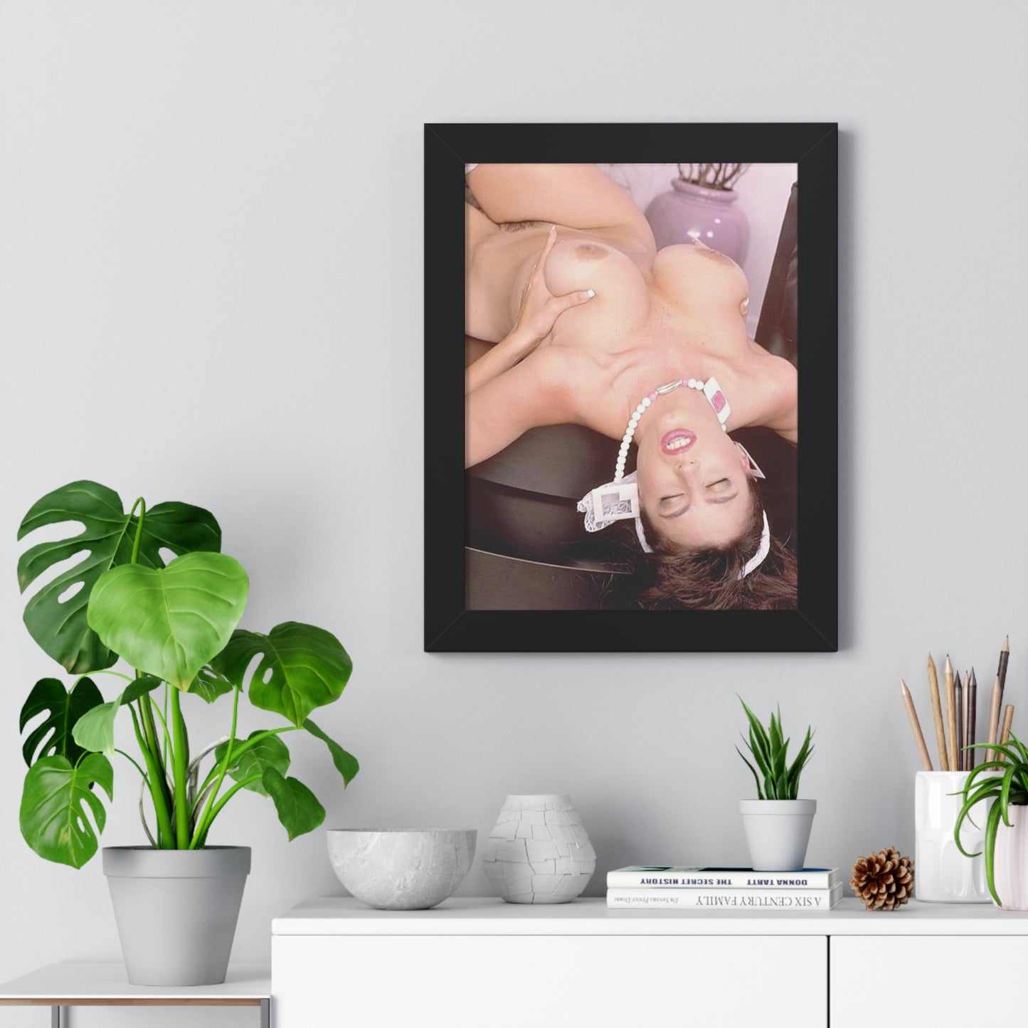 Framed Vertical Poster Porn Star Christy Canyon Nude